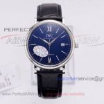 Perfect Replica RSS Factory IWC Blue Face Stainless Steel Case Swiss Grade 40mm Watch